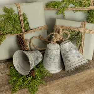 21” Whitewashed Hanging Bells