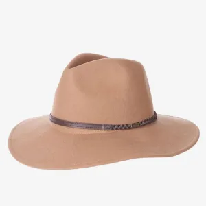 Barbour Women's Tack Fedora Hat in Camel