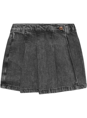 Black Denim Mini Skirt (2-7)