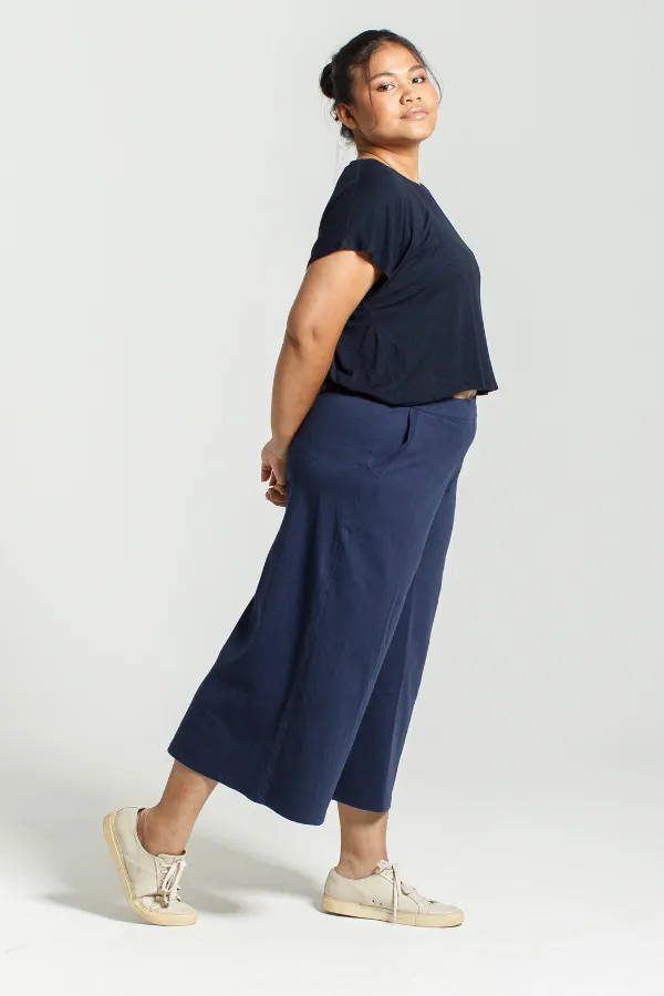Culottes in Navy