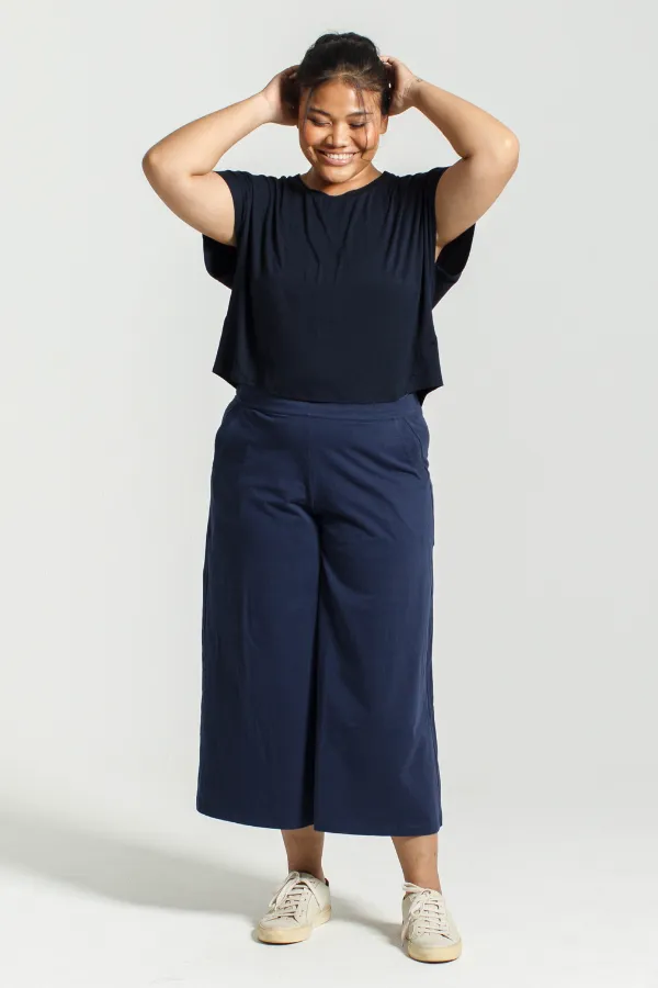 Culottes in Navy