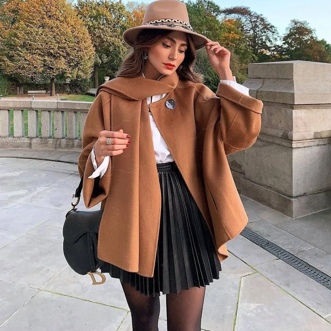 Donna – Draped Pleated Knitted Mini Skirt