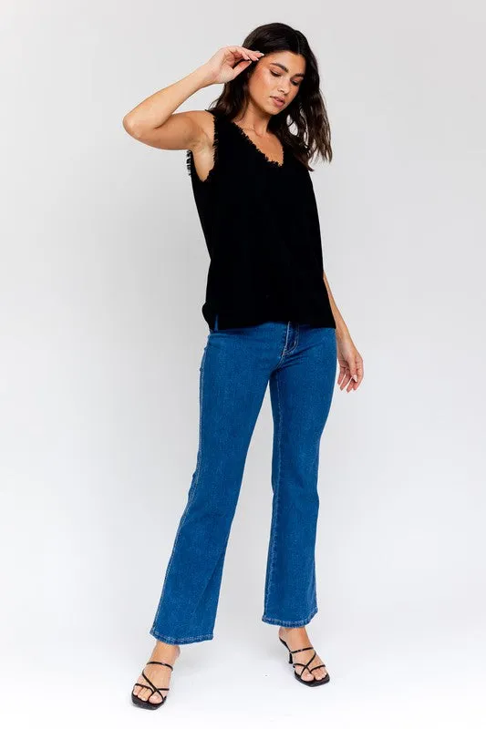 Edgy Frayed Top * Online Only*