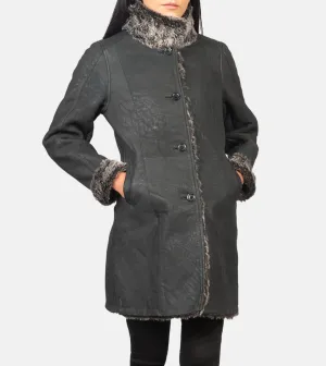 Exotique Furry Women's Leather Coat