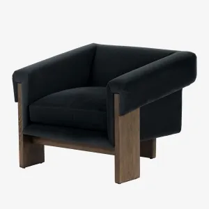 Four Hands Cairo Chair in Velvet Smoke