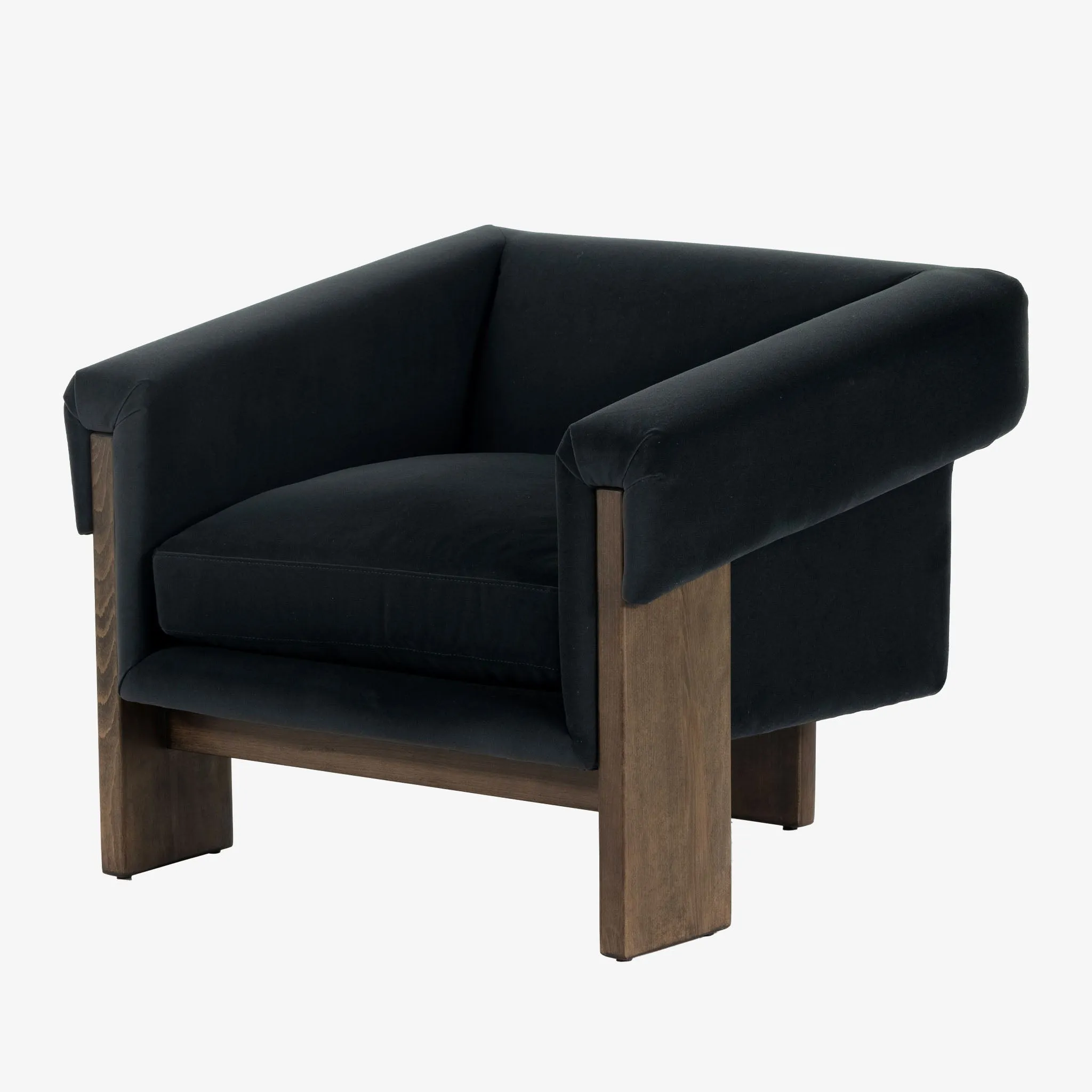 Four Hands Cairo Chair in Velvet Smoke
