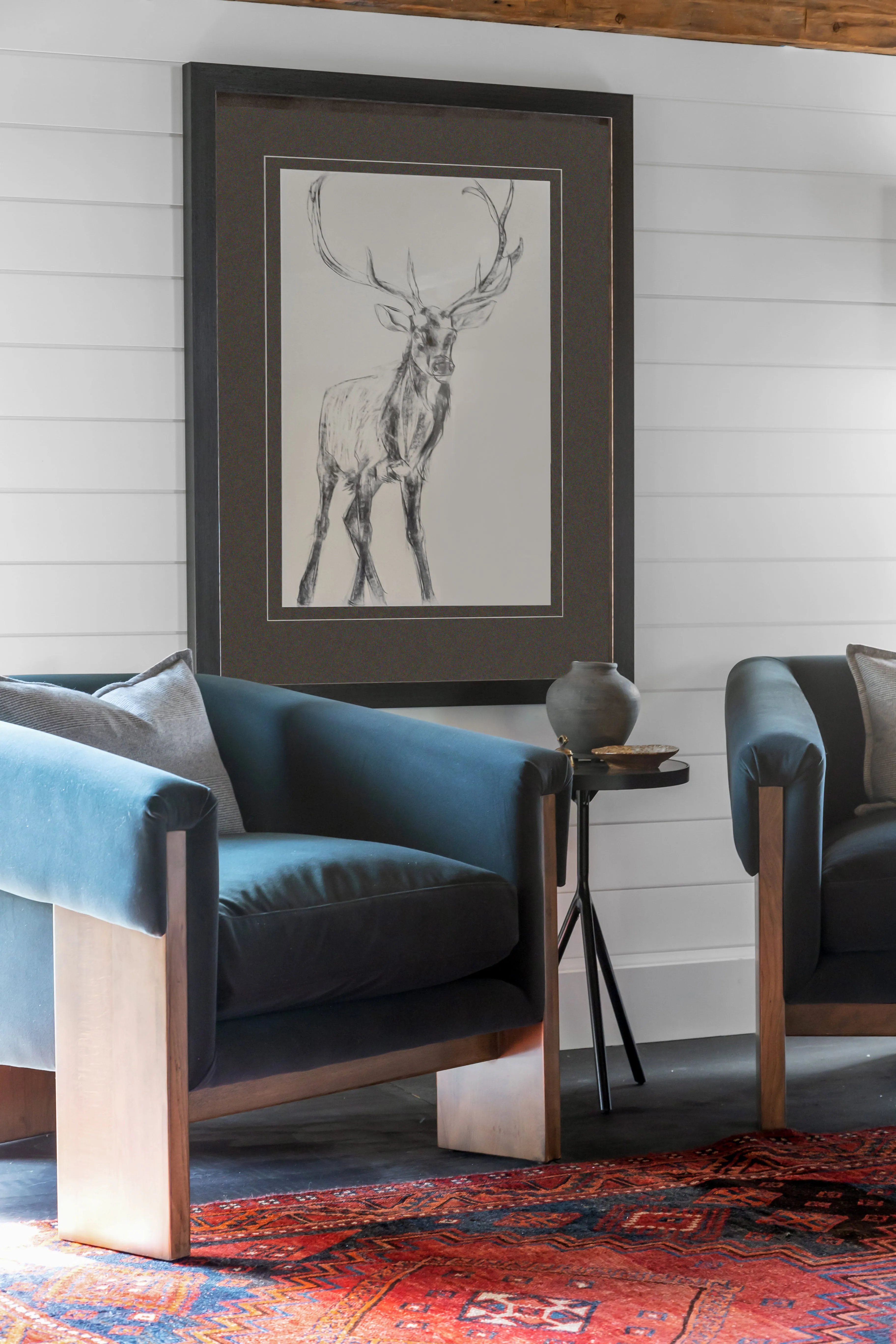 Four Hands Cairo Chair in Velvet Smoke