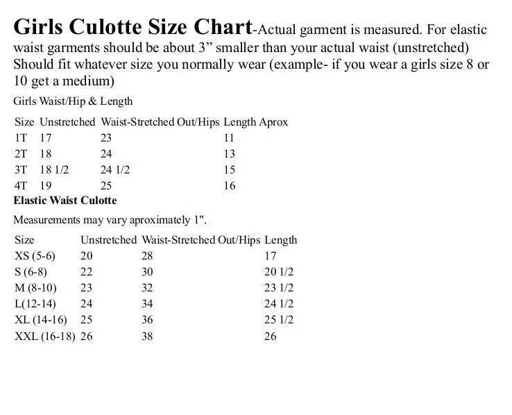Girls Elastic Waist Red Bandana Print Culottes-Child Medium