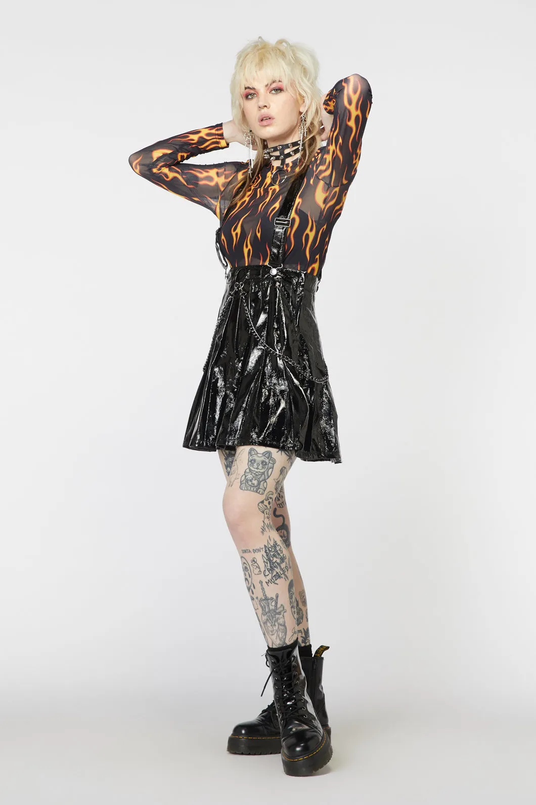 Grunge Pleated Pinny