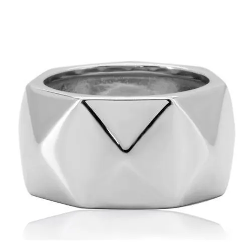 High polished (no plating) Stainless Steel Ring with No Stone for Women Style TK142