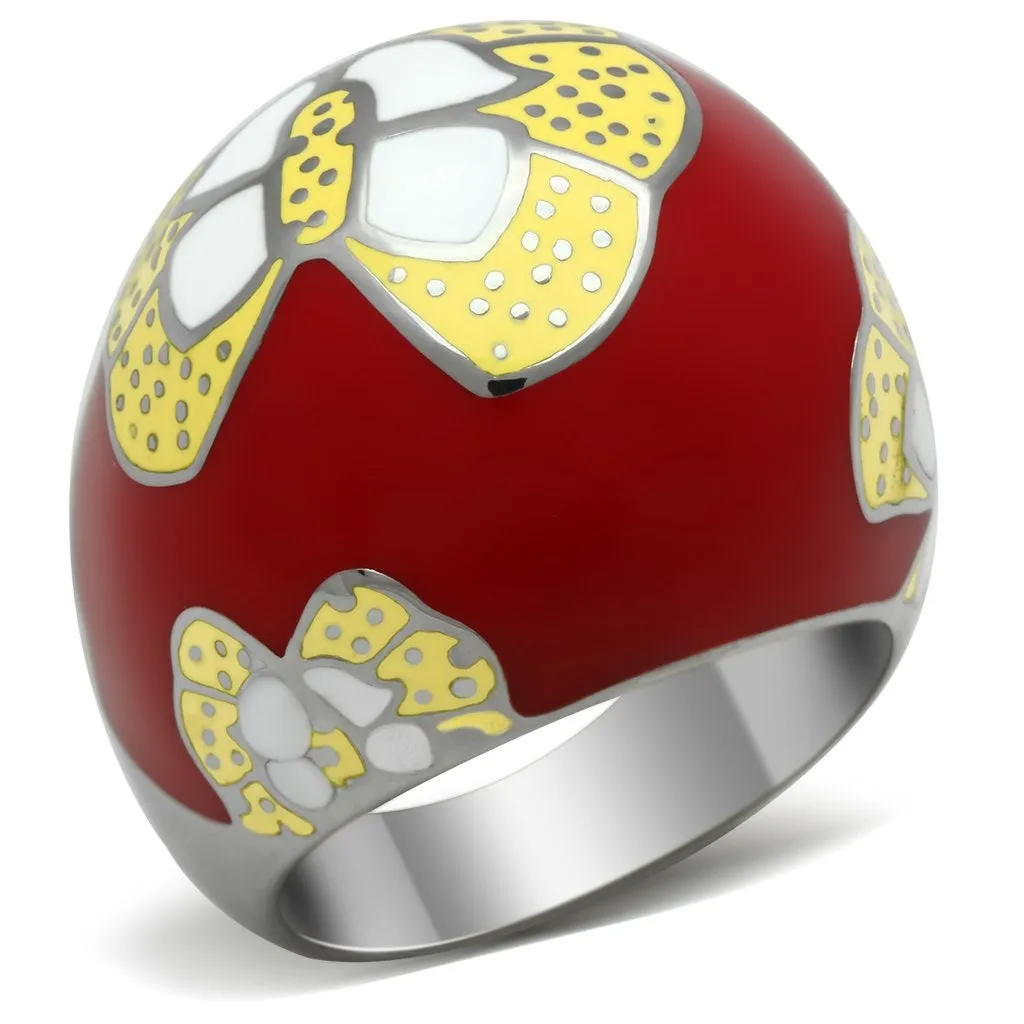 High polished (no plating) Stainless Steel Ring with No Stone for Women Style TK247