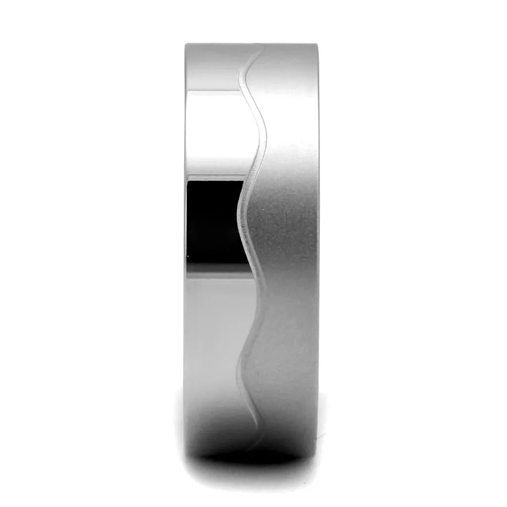 High polished (no plating) Stainless Steel Ring with No Stone for Women Style TK2918