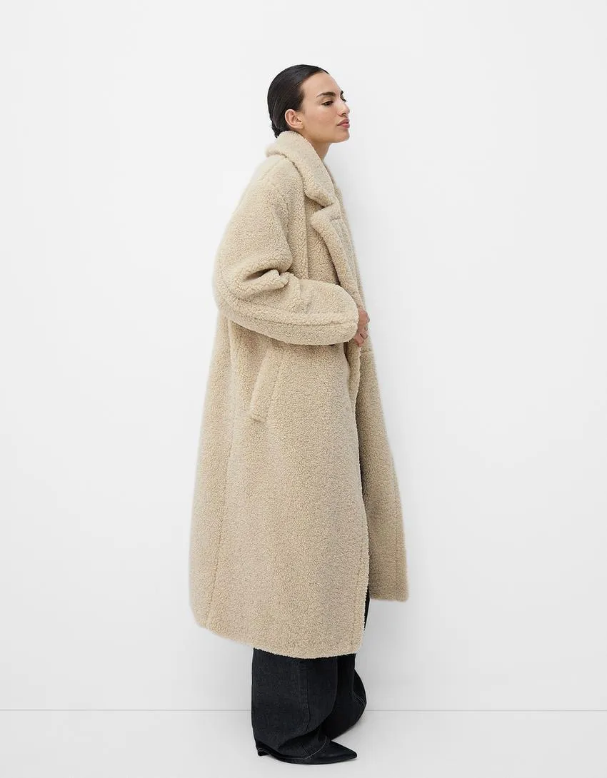 Juna | Long teddy coat