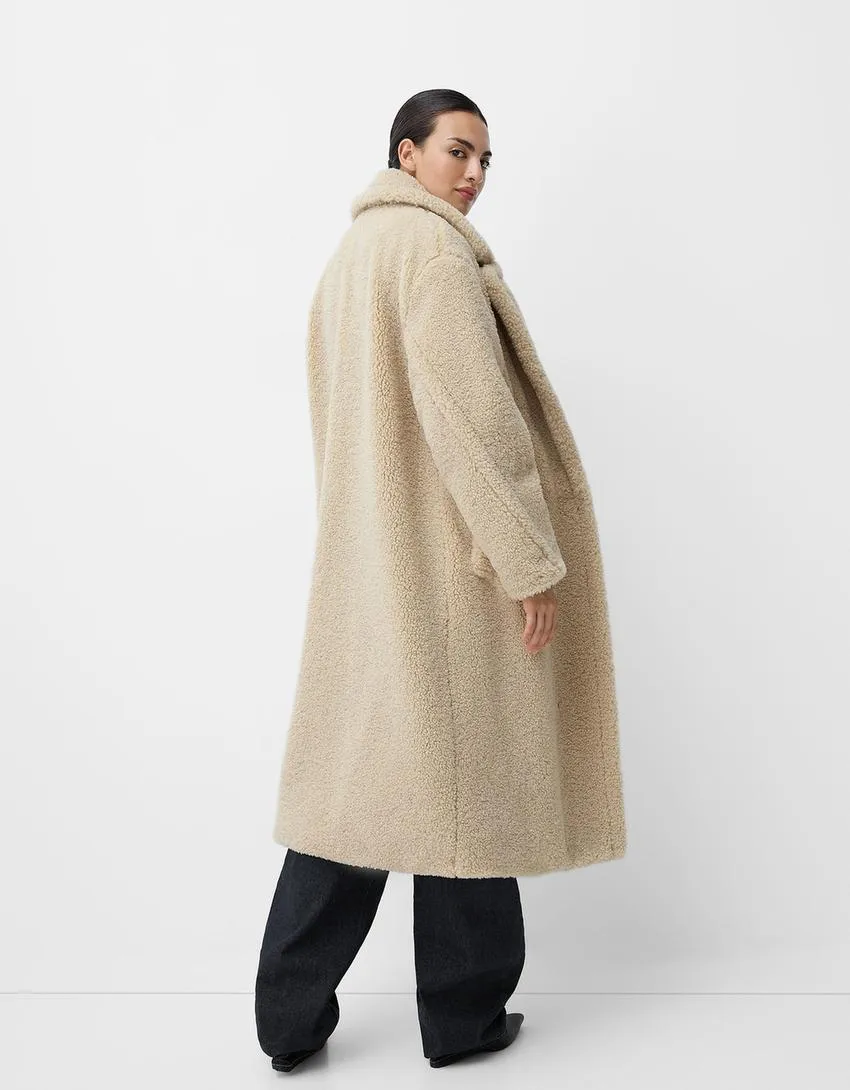 Juna | Long teddy coat