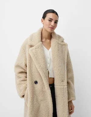Juna | Long teddy coat
