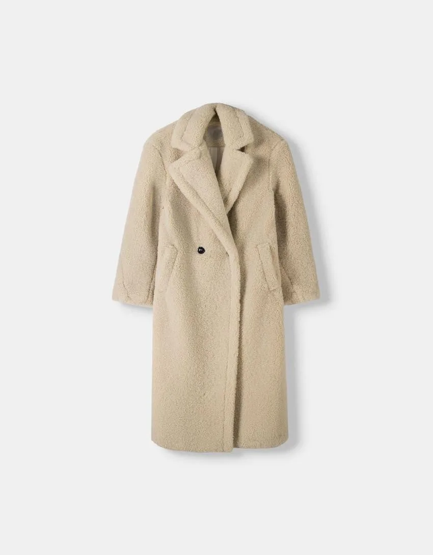 Juna | Long teddy coat