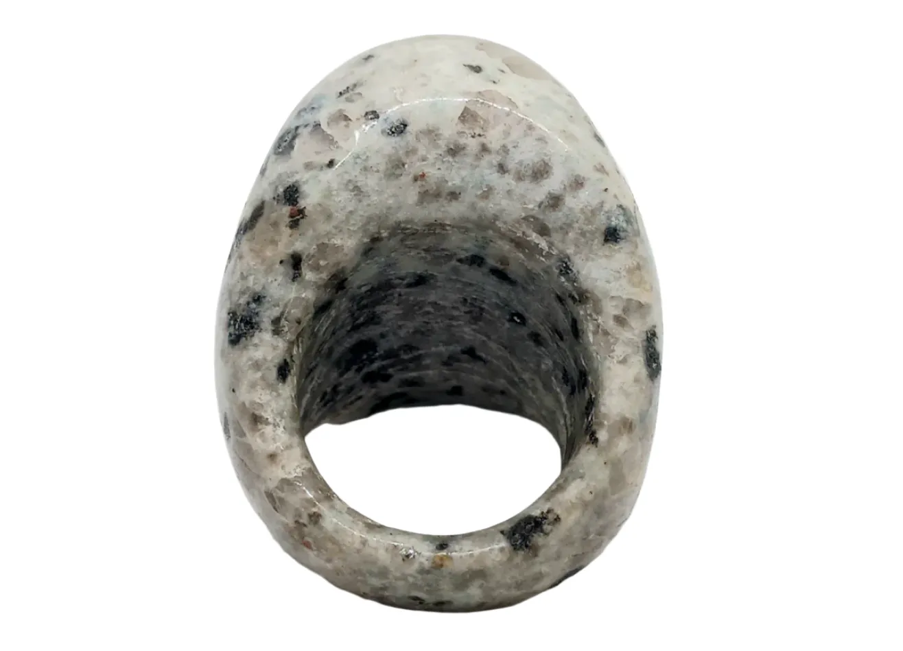 Kiwi Jasper Crystal Skull Ring