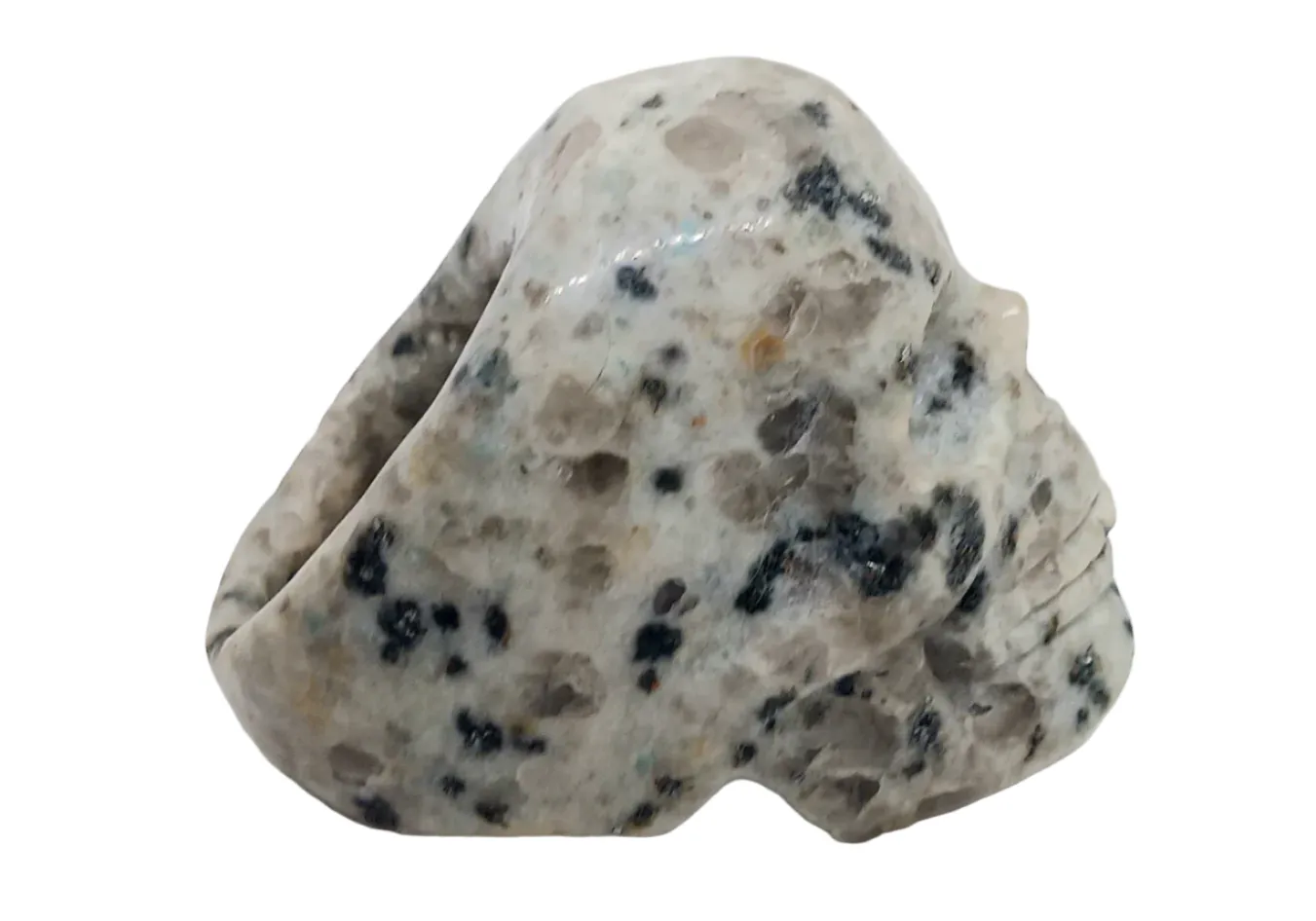 Kiwi Jasper Crystal Skull Ring