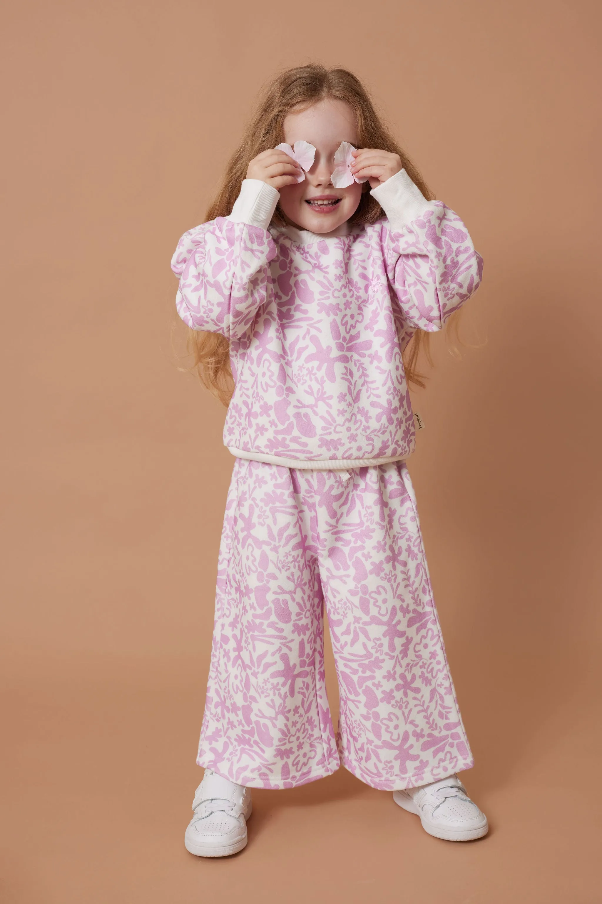 Lavender Fleece Wide Leg Culottes