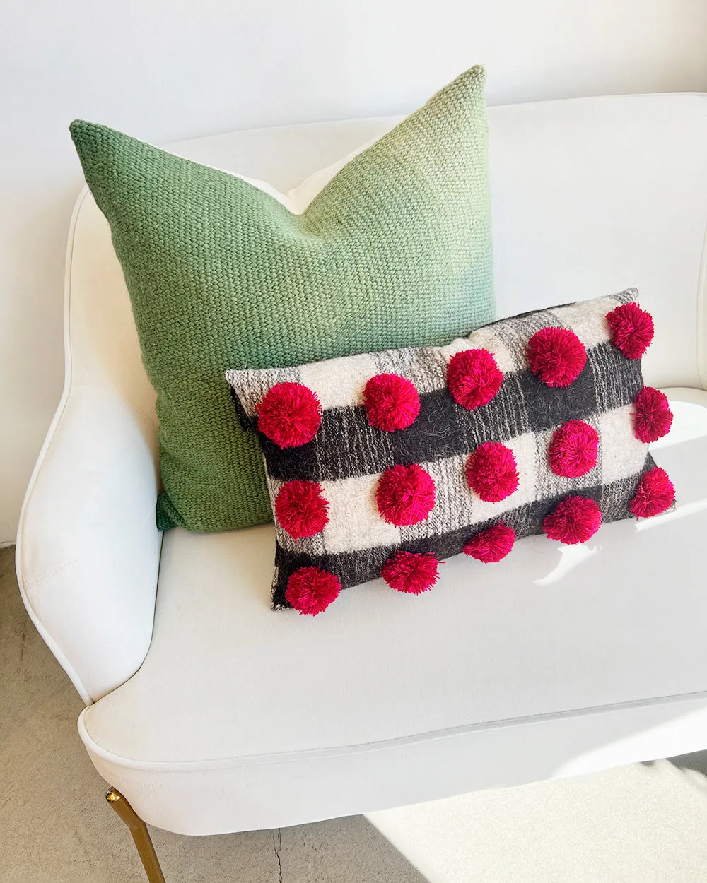 Matiz Green Ombre Throw Pillow