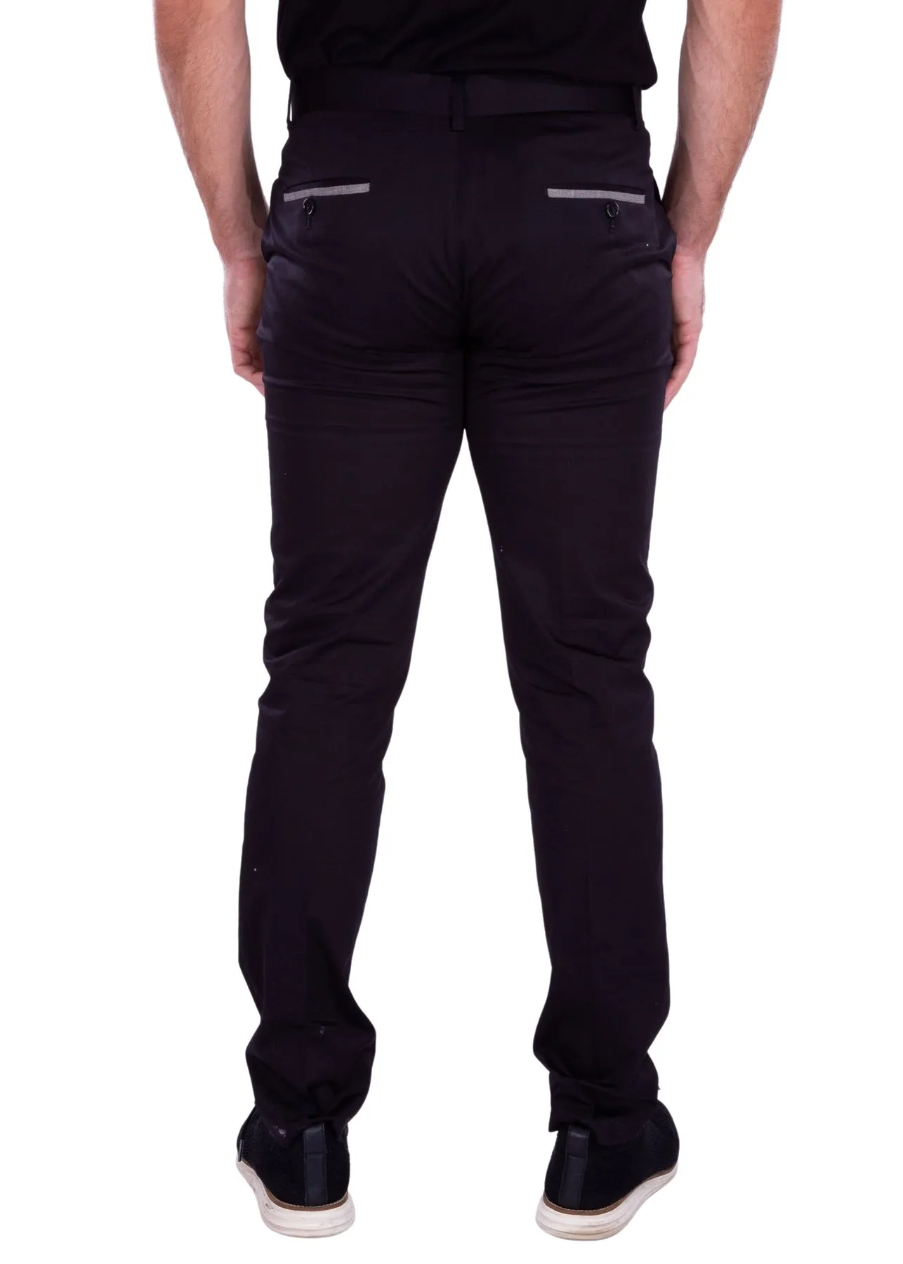 Men's Dress Pants Modern Fit European Design | 183122 | Black, Navy, White