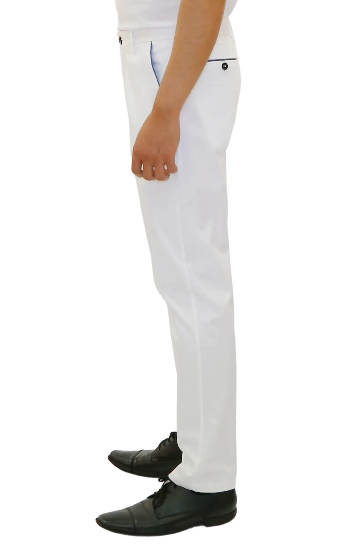 Men's Dress Pants Modern Fit European Design | 183122 | Black, Navy, White