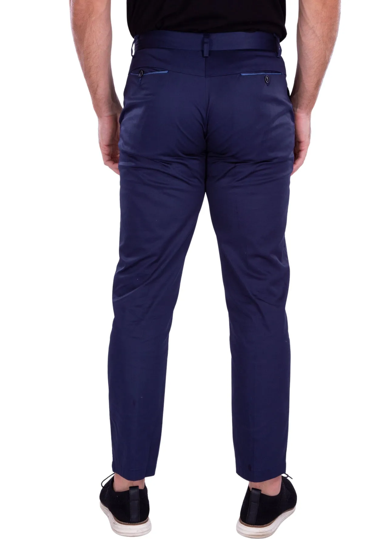 Men's Dress Pants Modern Fit European Design | 183122 | Black, Navy, White