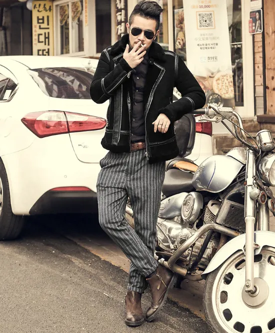 Men's Spring England Style Skinny Trousers