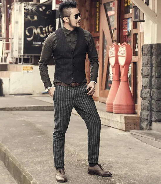 Men's Spring England Style Skinny Trousers