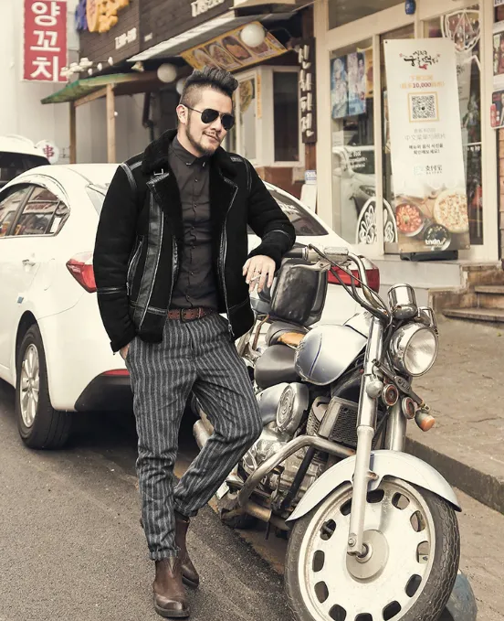 Men's Spring England Style Skinny Trousers