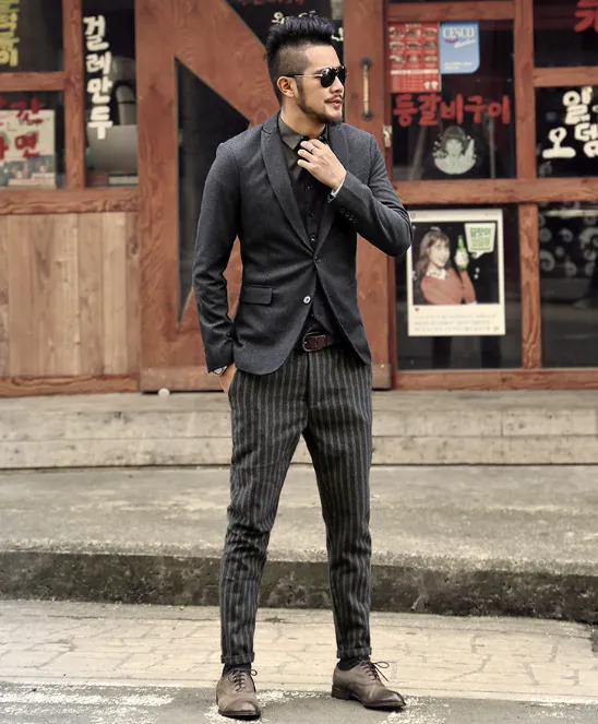 Men's Spring England Style Skinny Trousers