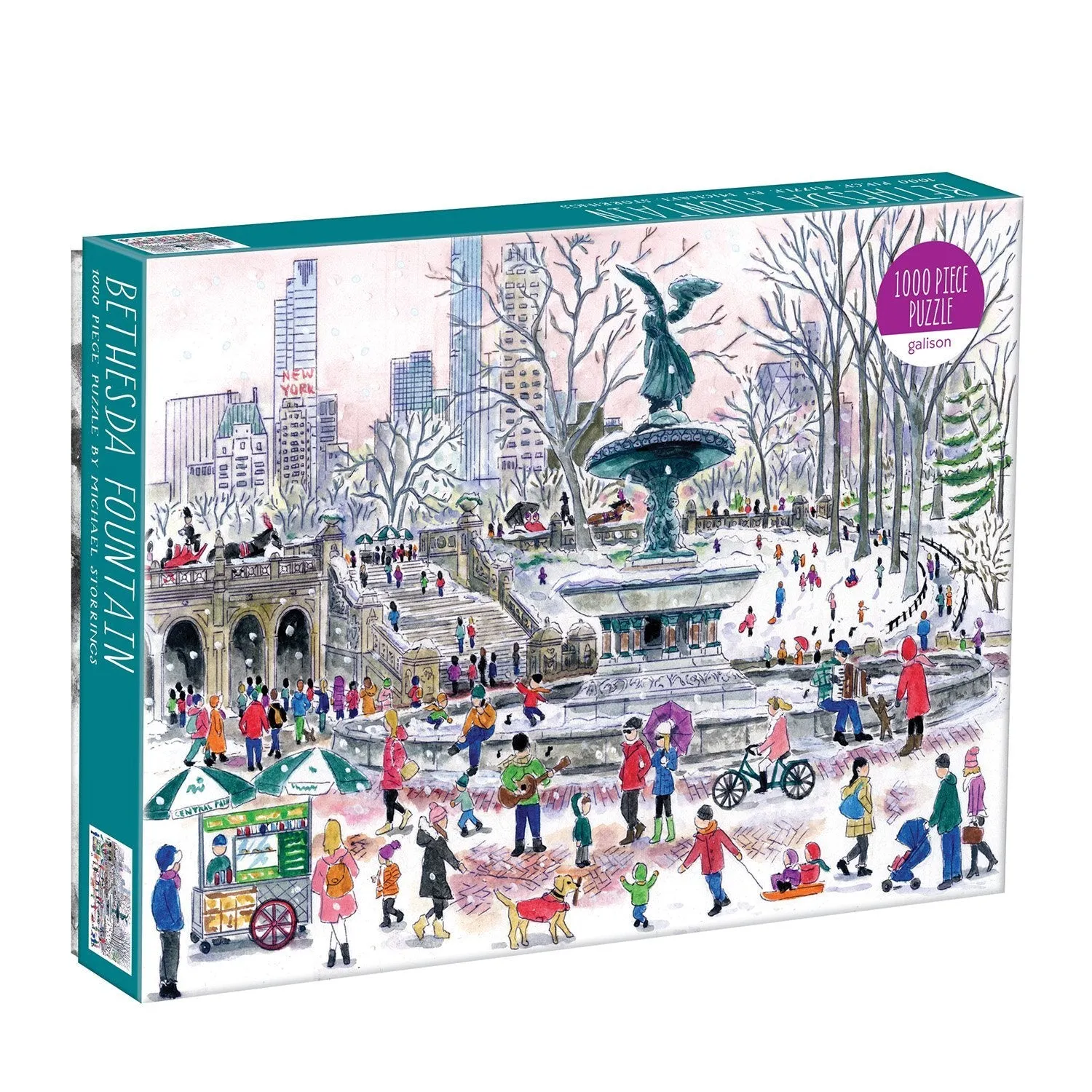 Michael Storrings Bethesda Fountain 1000 Piece Jigsaw Puzzle