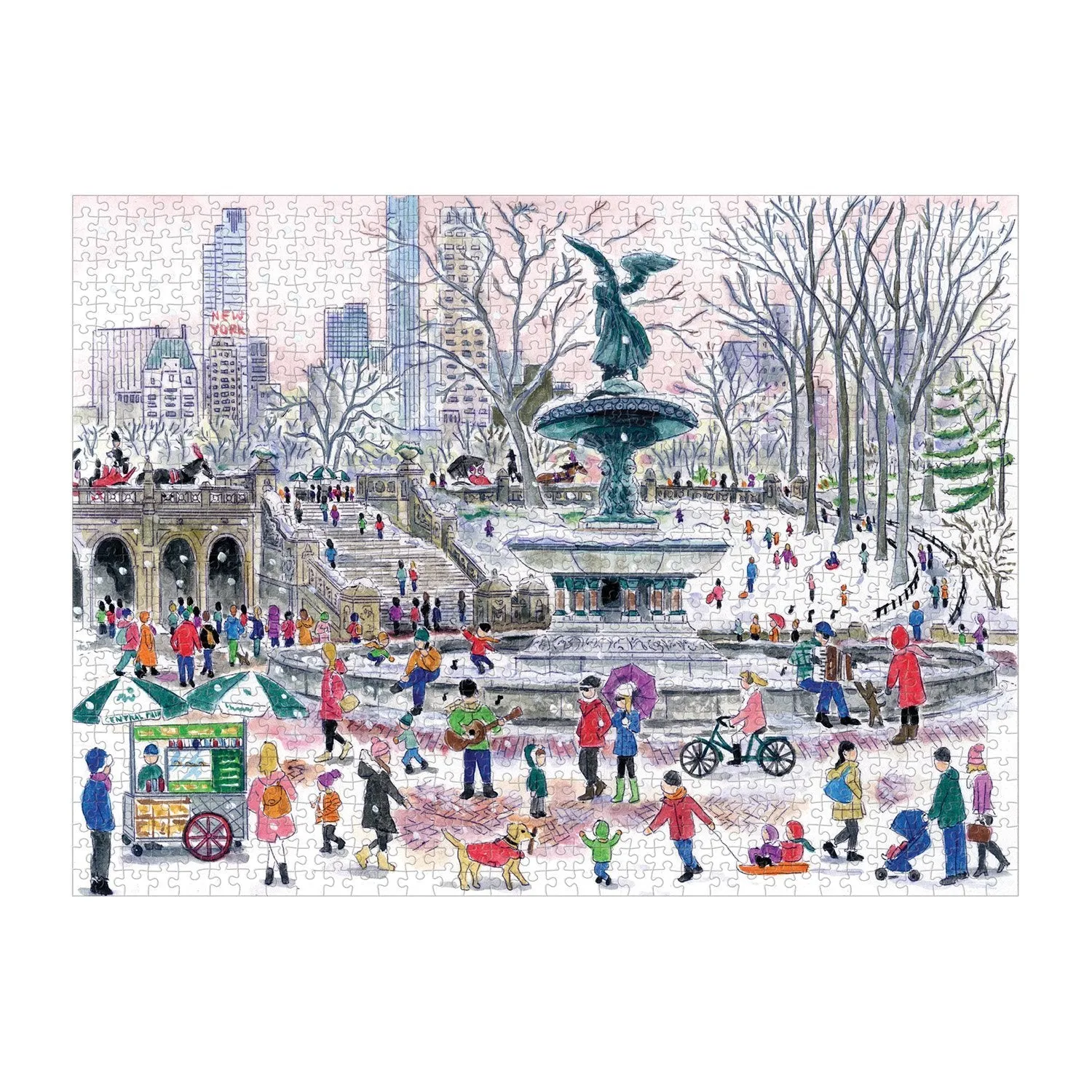 Michael Storrings Bethesda Fountain 1000 Piece Jigsaw Puzzle