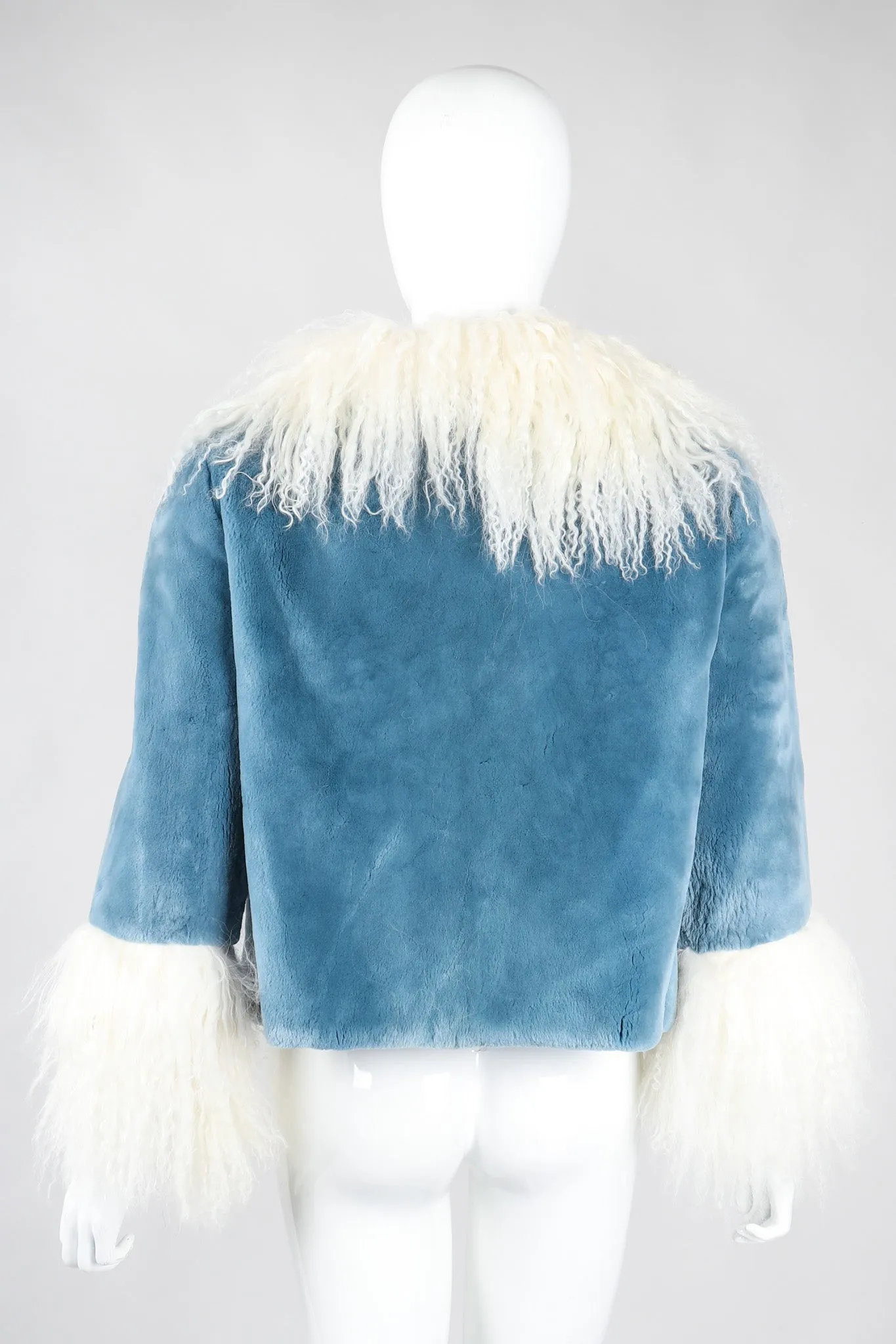 Mongolian Trimmed Plush Fur Jacket