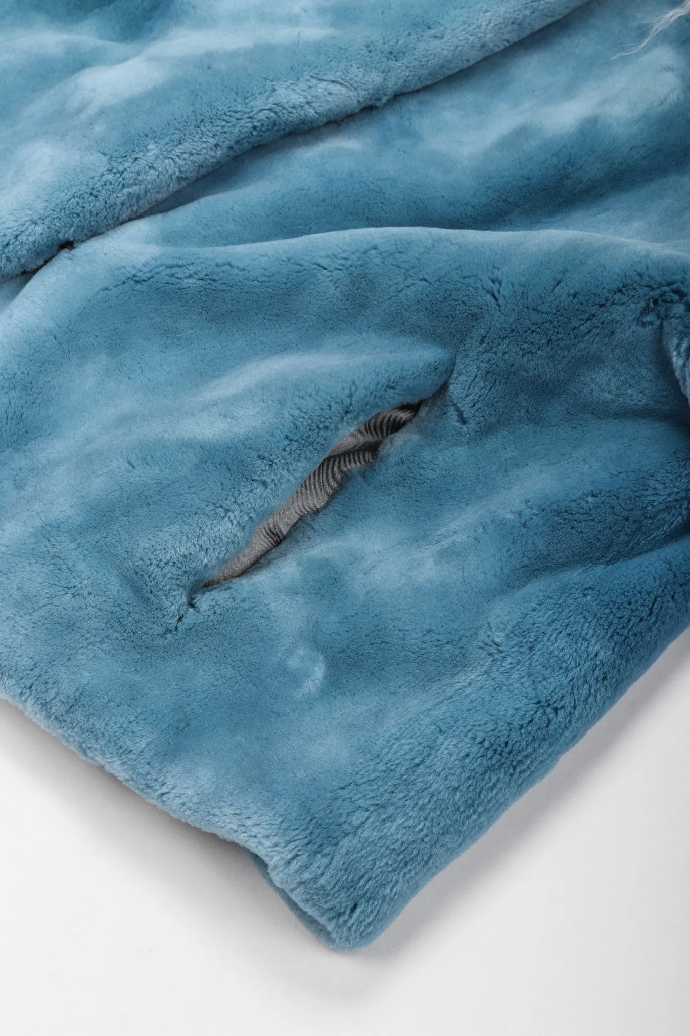 Mongolian Trimmed Plush Fur Jacket