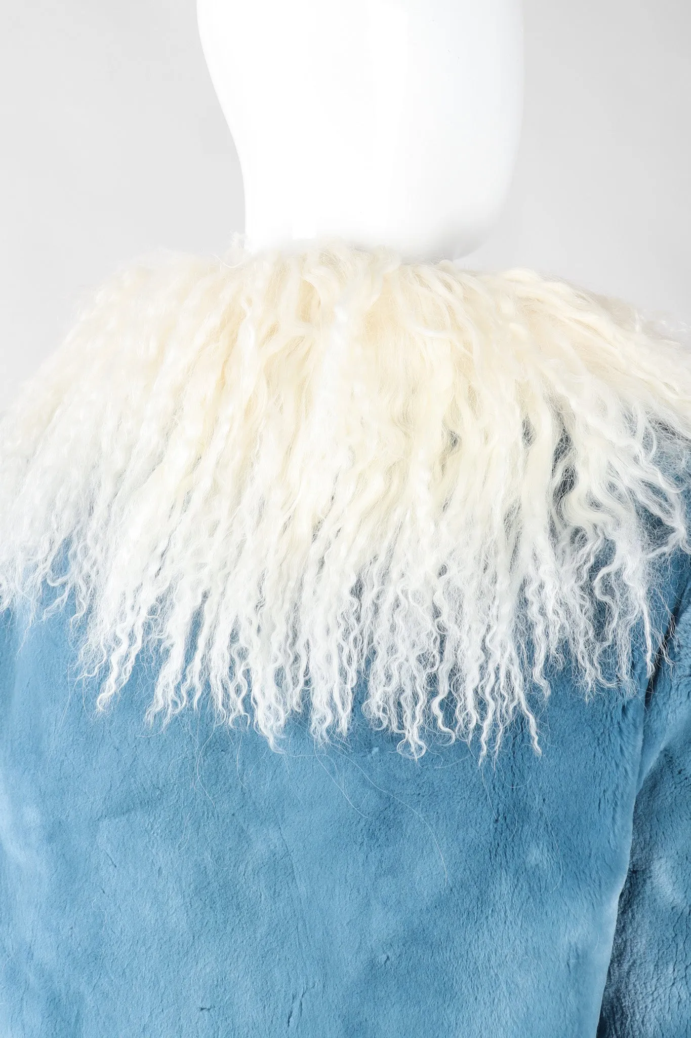 Mongolian Trimmed Plush Fur Jacket