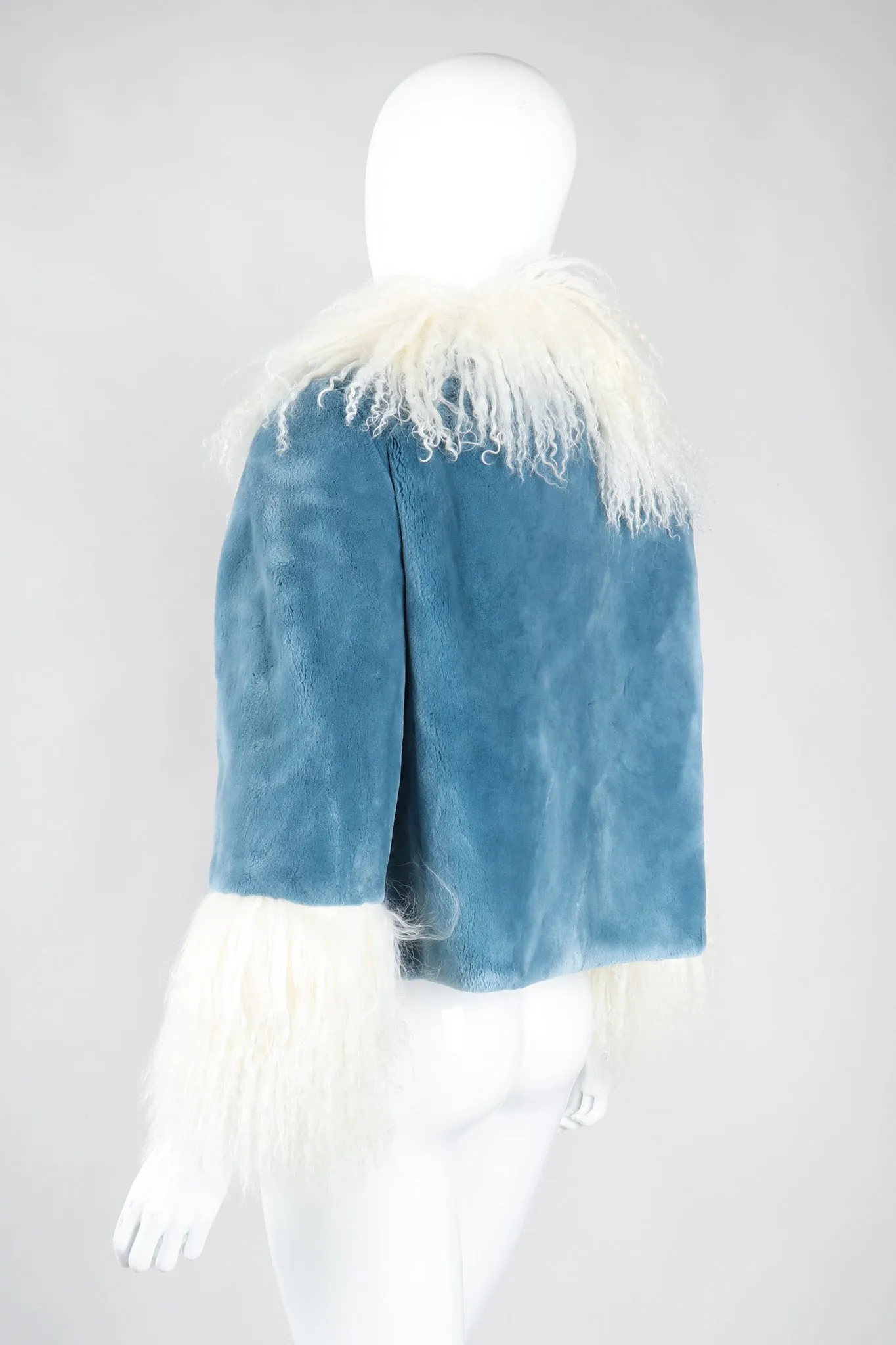 Mongolian Trimmed Plush Fur Jacket