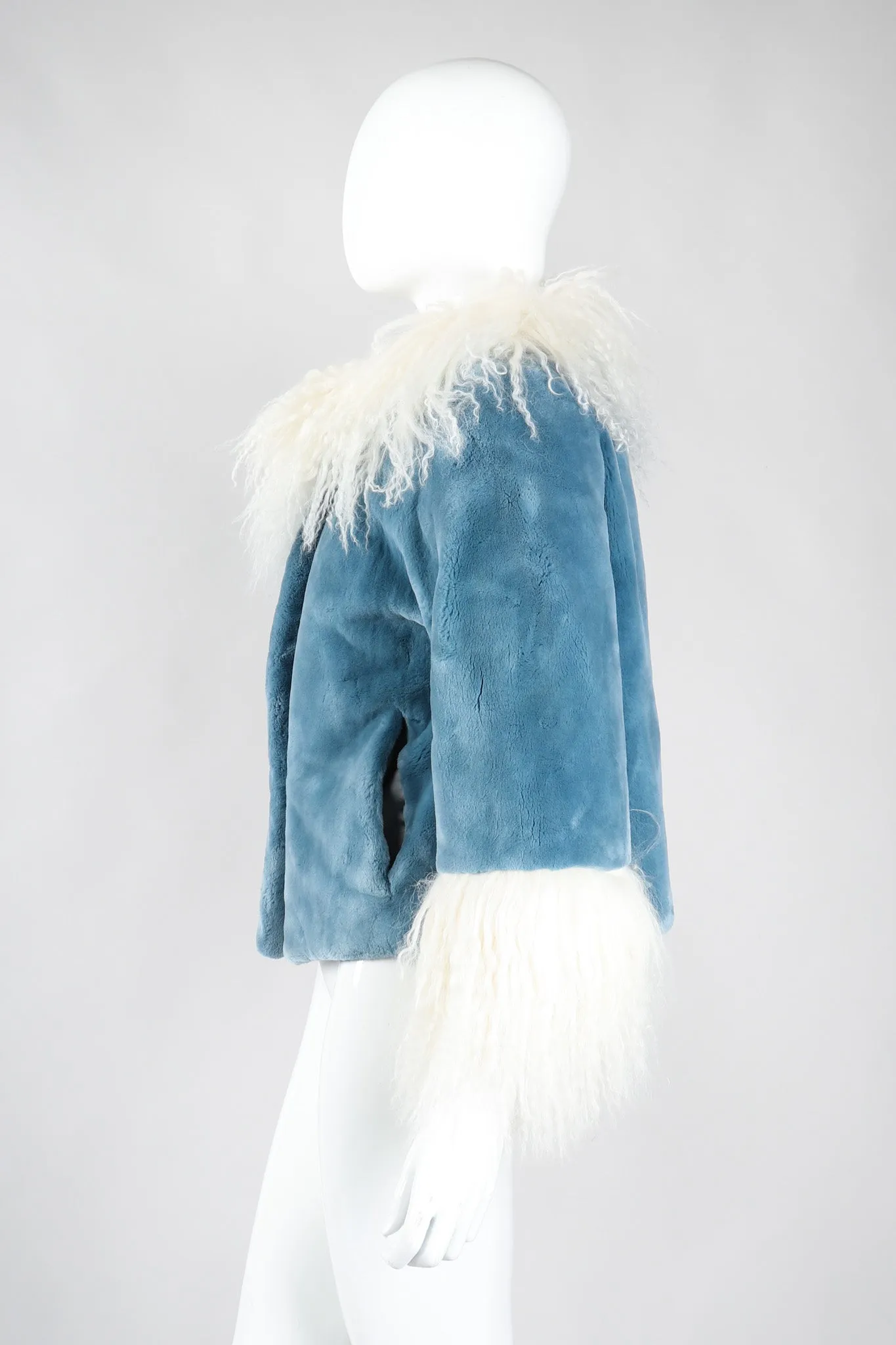 Mongolian Trimmed Plush Fur Jacket