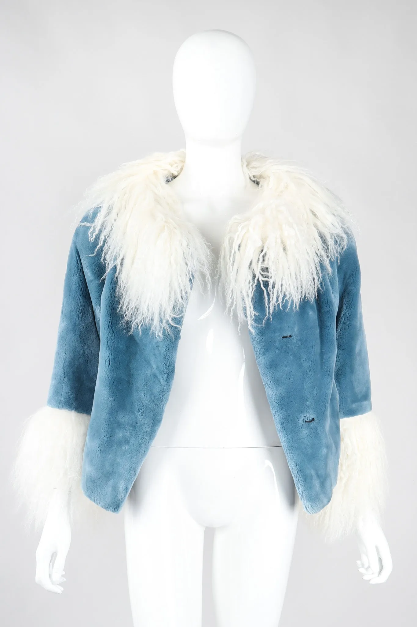 Mongolian Trimmed Plush Fur Jacket