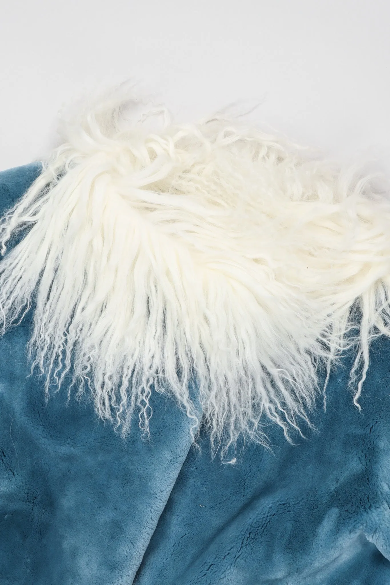 Mongolian Trimmed Plush Fur Jacket
