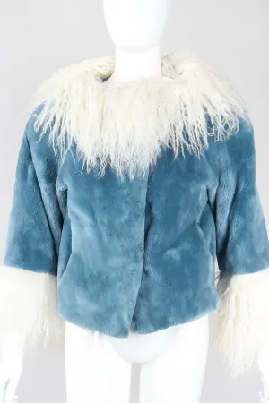 Mongolian Trimmed Plush Fur Jacket