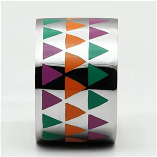 no plating Stainless Steel Ring Epoxy Multi TK675 for Women Style High