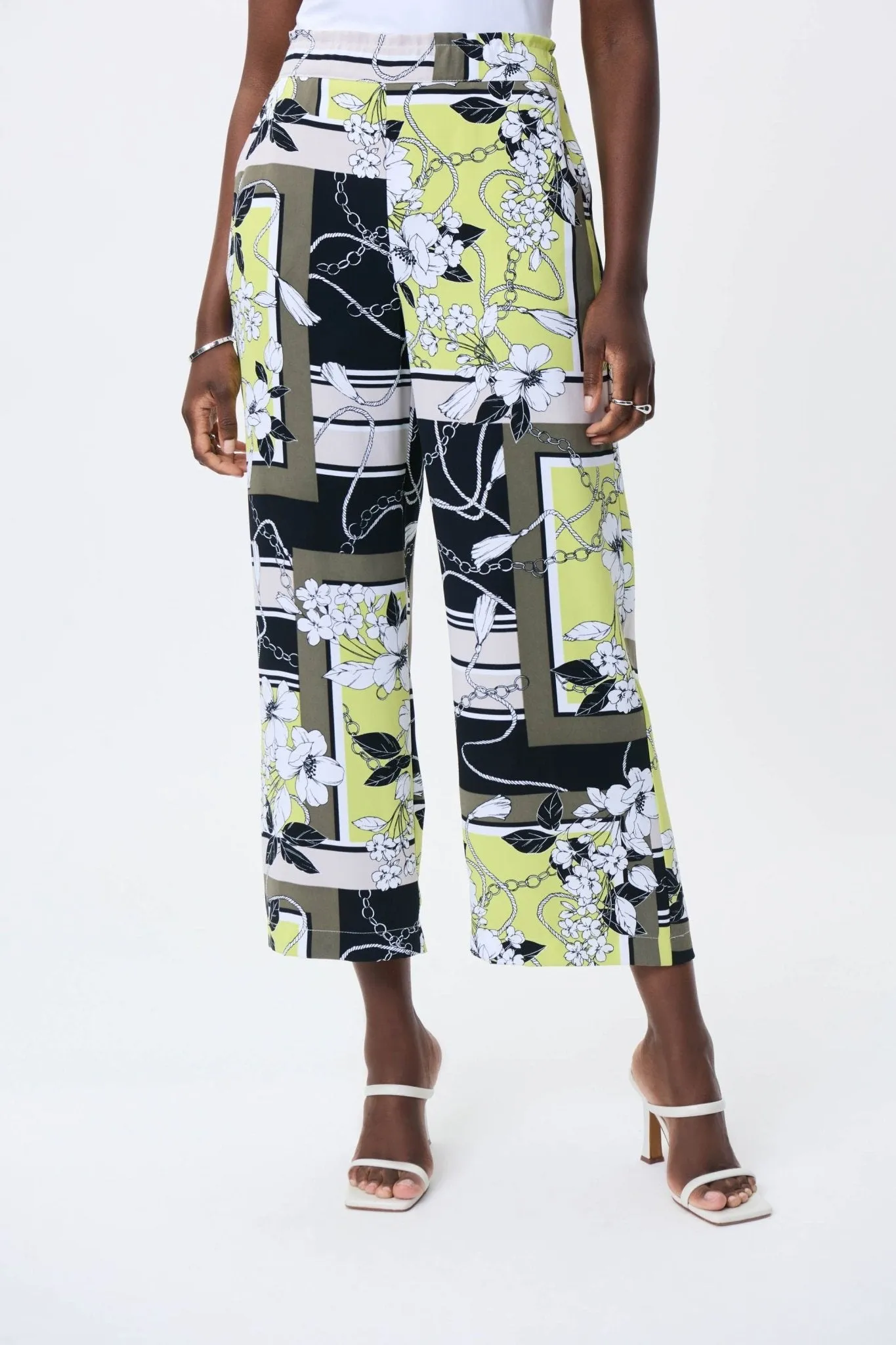 Patchwork Wide Leg Pant