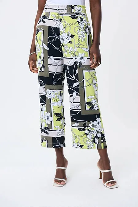 Patchwork Wide Leg Pant