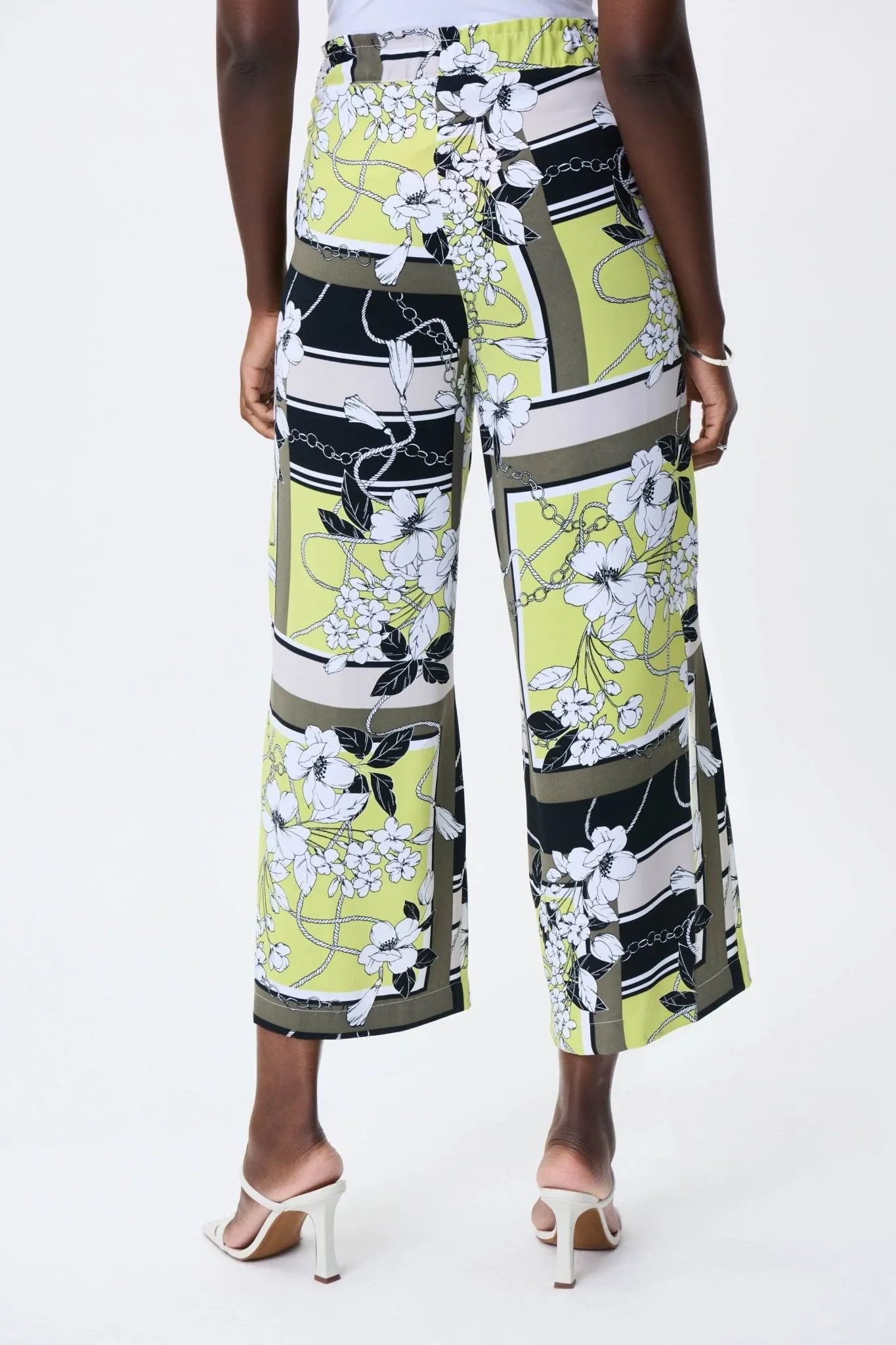 Patchwork Wide Leg Pant