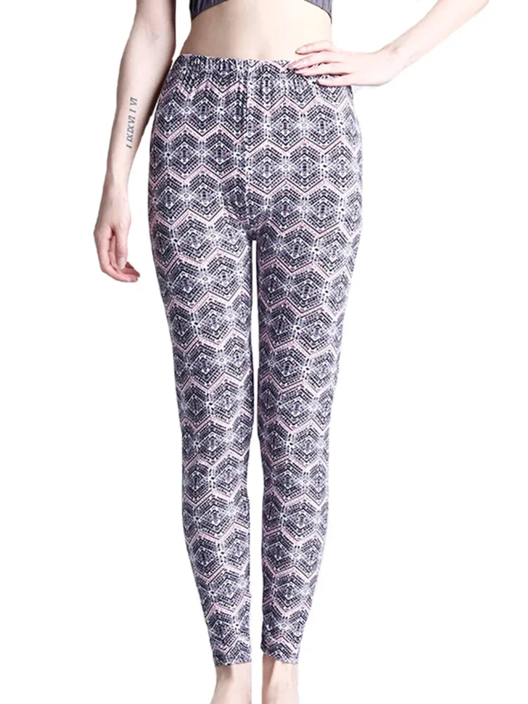 Plaid Leggings Women Pants Push Up Leggings Fashion Fitness Leggins Gym Sporting High Waist Trousers