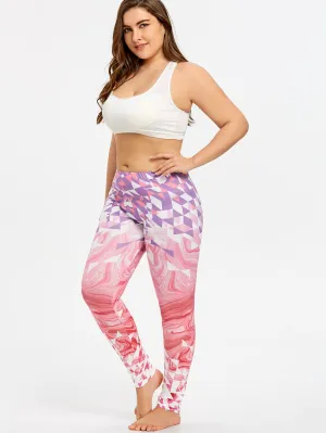 Plus Size Printed Leggings Plus Size Printed Leggings