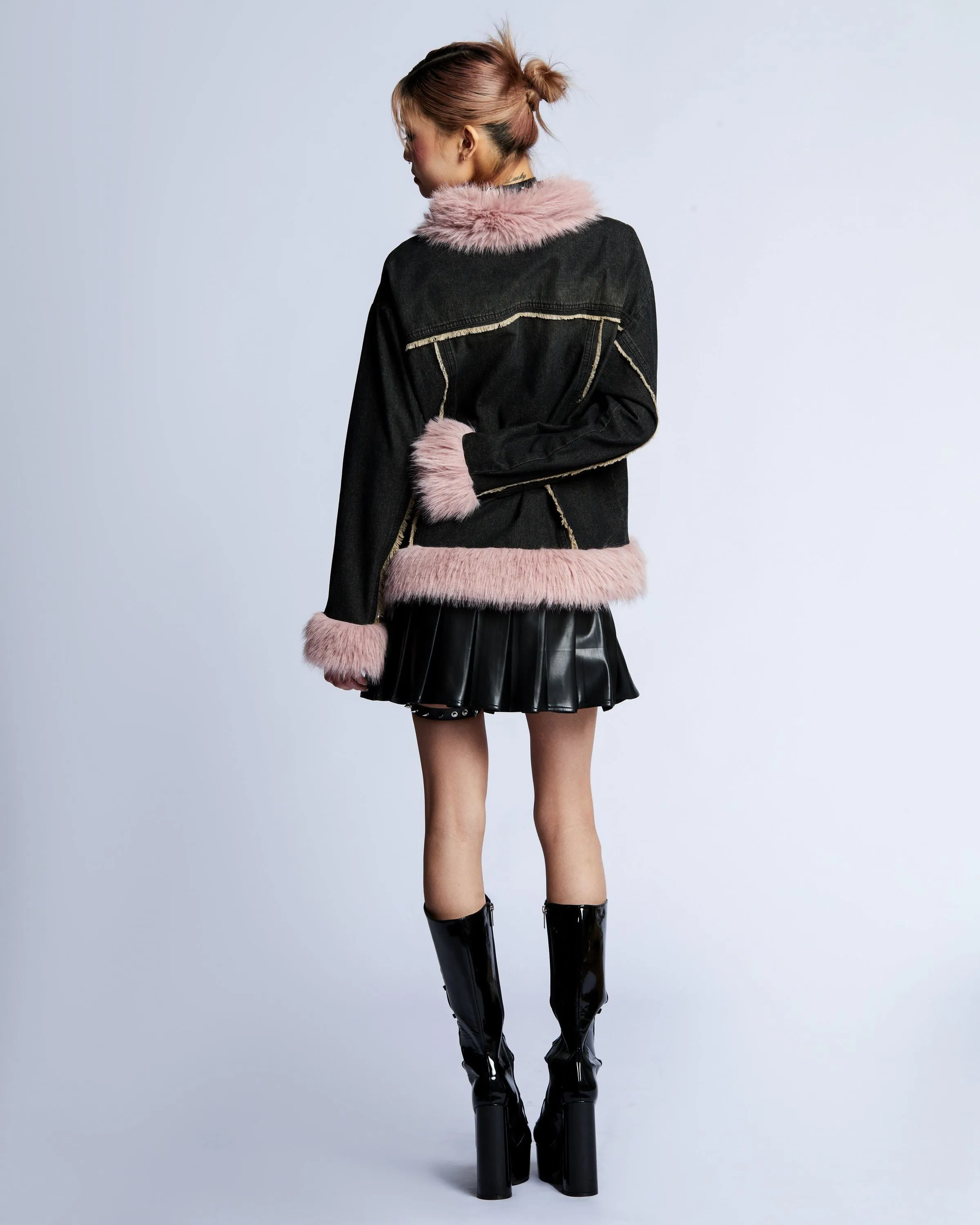 Pretty in Pink Fur Coat