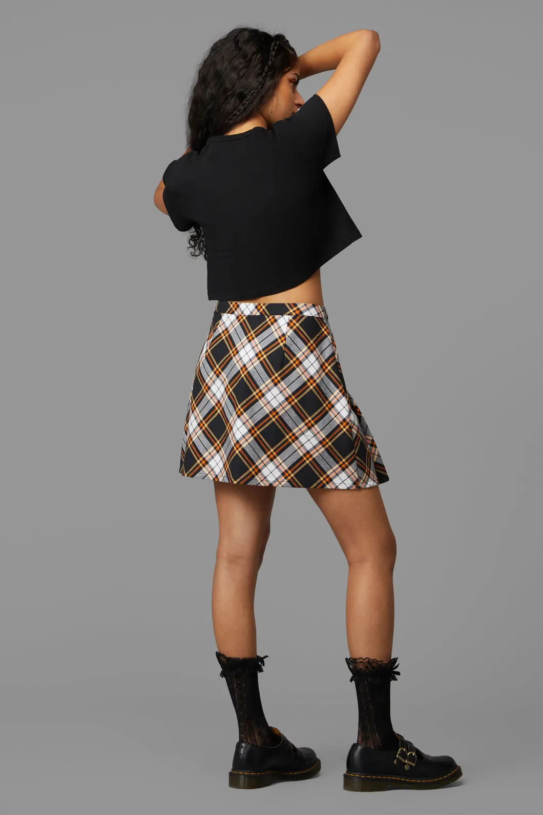 Pumpkin Tartan Skirt