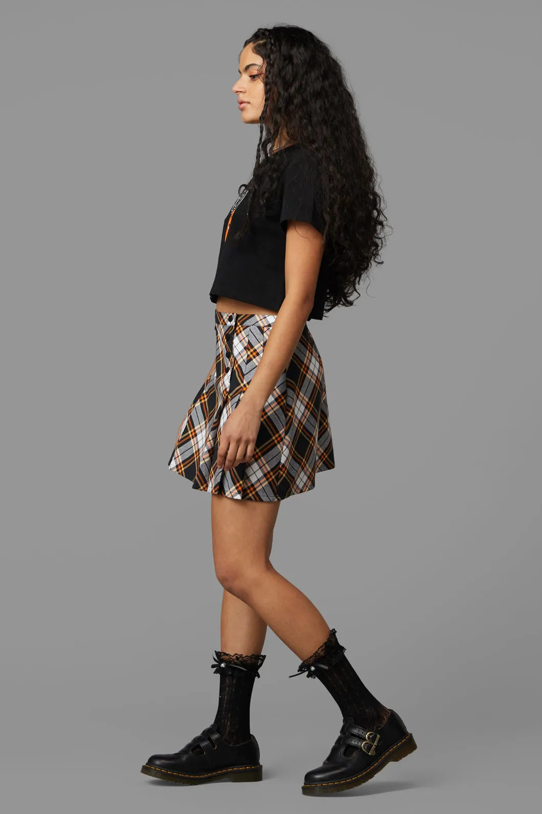 Pumpkin Tartan Skirt